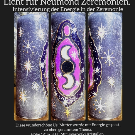 URMutter, Yoni :Rituallicht Neumond Kerze mit Energie