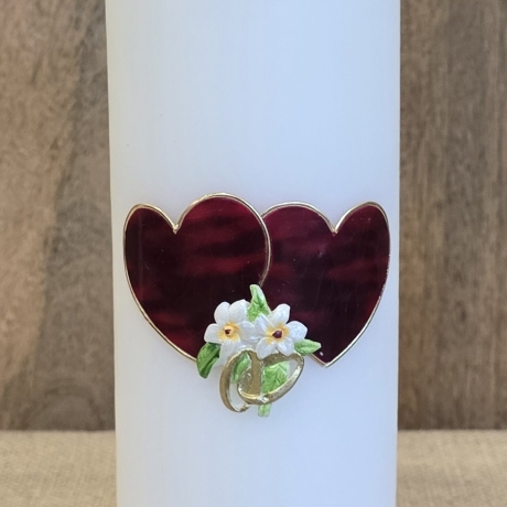 Hochzeitskerze - 25x8 cm -