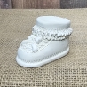 Deko Figur - Babyschuh - Taufe - Geburt - Tischdeko
