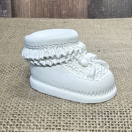 Deko Figur - Babyschuh - Taufe - Geburt - Tischdeko