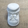 Deko Figur - Babyschuh - Taufe - Geburt - Tischdeko