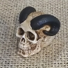 Deko Figur - Totenkopf - Teufelsschädel - Gothic - Fantasy