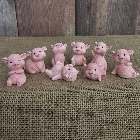 Mini Glücksschweinchen - Glücksbringer - Sammelfigur -