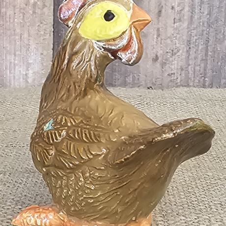 Keramik Hahn - Figur - Huhn - Keramik - Keramikfigur
