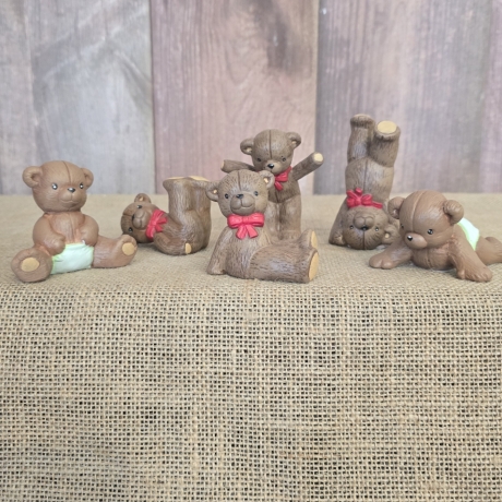 Klein Teddybär - Glücksbringer - Teddy - Sammelfigur - Keramik