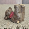 Klein Teddybär - Glücksbringer - Teddy - Sammelfigur - Keramik