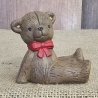 Klein Teddybär - Glücksbringer - Teddy - Sammelfigur - Keramik