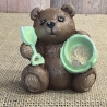 Teddy - Teddybär - Teddy mit Eimer und Schaufel - Keramik -