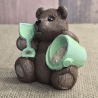 Teddy - Teddybär - Teddy mit Eimer und Schaufel - Keramik -