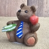 Teddy - Teddybär - Teddy mit Krawatte - Keramik -