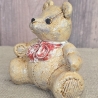 Teddy - Teddybär - Teddy mit Schleife - Keramik -