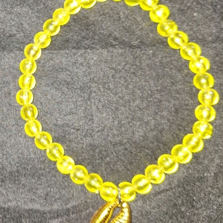 Perlenarmband Sommer gelb/gold