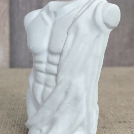 Deko Figur - Torso Mann -  Mann im Umhang - Skulptur Mann