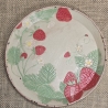 Keramik Schale - Keramik Teller - Handarbeit - Erdbeeren -
