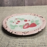 Keramik Schale - Keramik Teller - Handarbeit - Erdbeeren