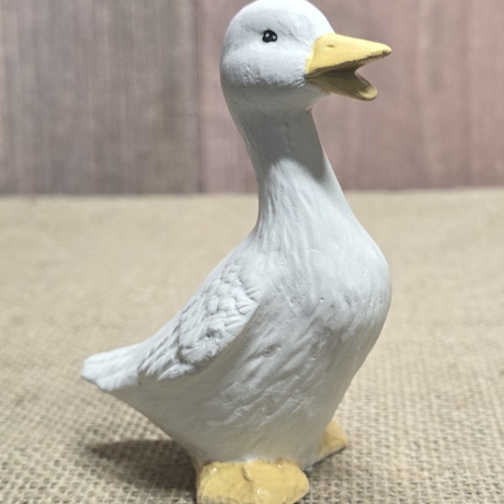 Deko Figur - Ente - Keramik - Handarbeit