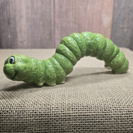 Deko Figur - Raupe - Keramik - Handarbeit