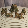 Sammelfigur - Frosch klein liegend -  Keramik