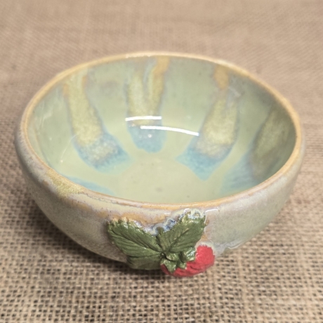 Keramik Schale - Erdbeere 2 - Handarbeit