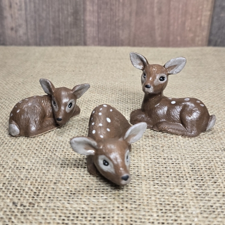 Deko Figur  - Rehkitz - Bambi - Reh - Bambi - Keramik -