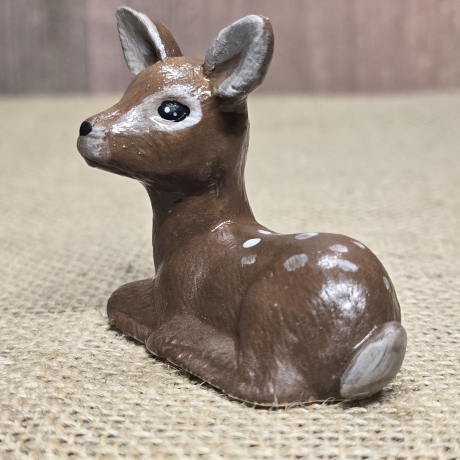Deko Figur  - Rehkitz - Bambi - Reh - Bambi - Keramik -