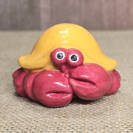 Krebs aus Keramik - Sammelfigur - Handarbeit