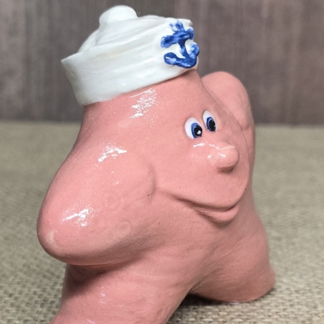 Seestern aus Keramik - Sammelfigur - Handarbeit