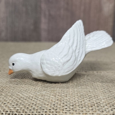 Taube aus Keramik - Vogel - Handarbeit -
