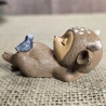 Deko Figur - Schlafendes Baby-Reh 4 - Bunt