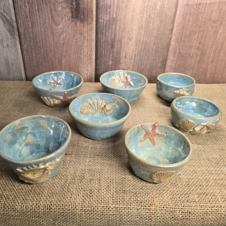 Keramik Schale - Meeresstil - Muschel - 