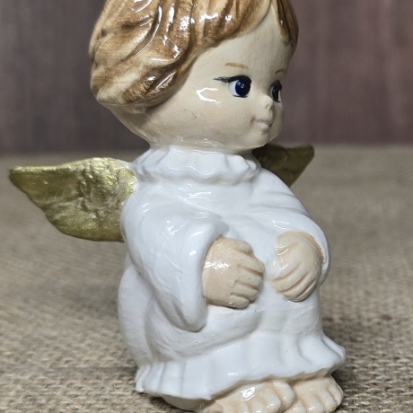 Engel aus Keramik - Schutzengel 1 - Handarbeit