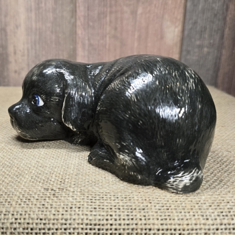 Hund aus Keramik - Welpe - Handarbeit - glasiert