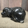 Hund aus Keramik - Welpe - Handarbeit - glasiert