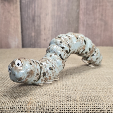 Deko Figur - Raupe - Keramik - Handarbeit