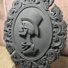 Totenkopf Mann/Frau - Skelett - Schwarz matt - 