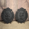 Totenkopf Mann/Frau - Skelett - Schwarz matt - 