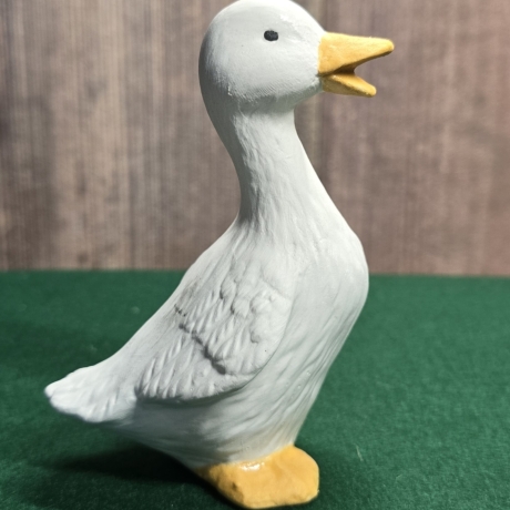 Ente aus Keramik - Gartendekoration - Handarbeit -