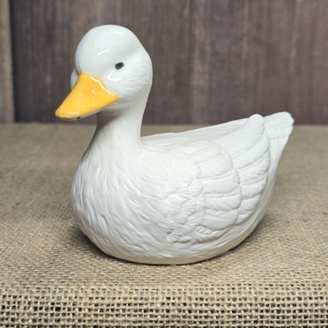 Ente aus Keramik - Gartendekoration - Handarbeit -