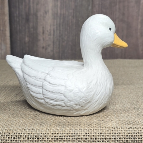 Ente aus Keramik - Gartendekoration - Handarbeit -
