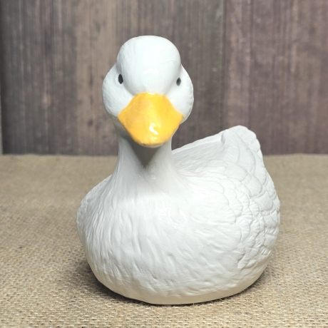 Ente aus Keramik - Gartendekoration - Handarbeit -