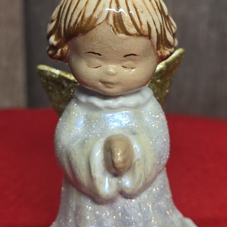 Schutzengel aus Keramik - Engel 3 - Handarbeit