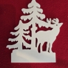 Einschieber für Teelichthalter - Rentier/Tannenbaum - Winter 