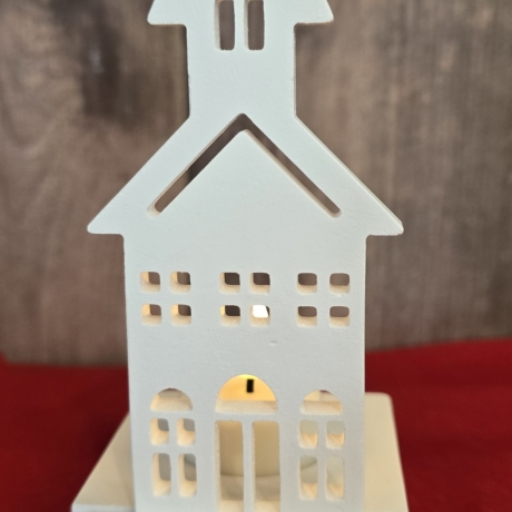 Einschieber für Teelichthalter - Haus 2 - Tischdeko