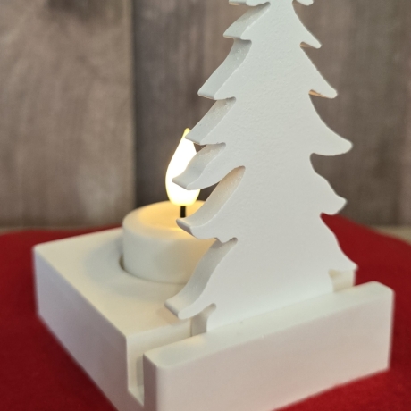 Einschieber für Teelichthalter - Tannenbaum Klein - Tischdeko