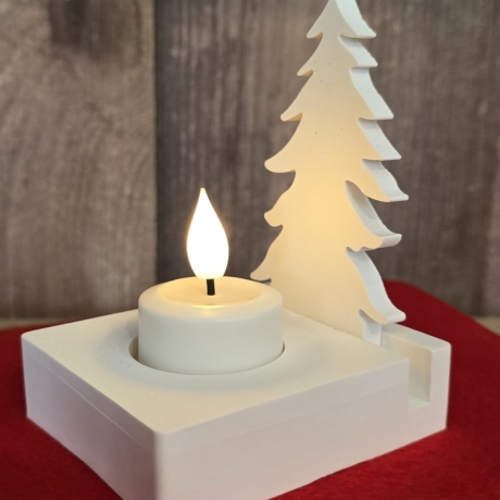 Einschieber für Teelichthalter - Tannenbaum Klein - Tischdeko