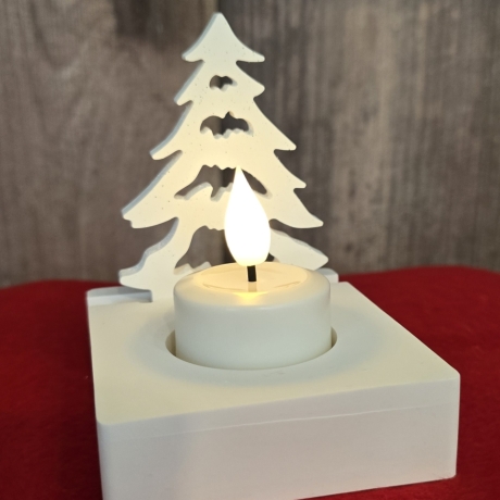 Einschieber für Teelichthalter - Tannenbaum Klein - Tischdeko