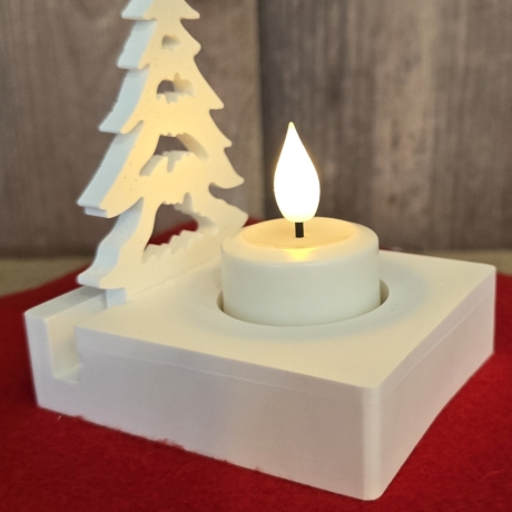 Einschieber für Teelichthalter - Tannenbaum Klein - Tischdeko