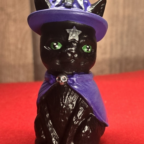 Katzenfigur - Hexenkatze - Gothic Deko -