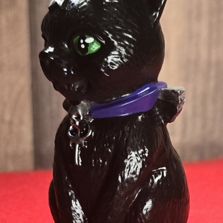 Katzenfigur - Vampirkatze - Gothic Deko -