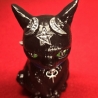 Katzenfigur - Vampirkatze - Gothic Deko -